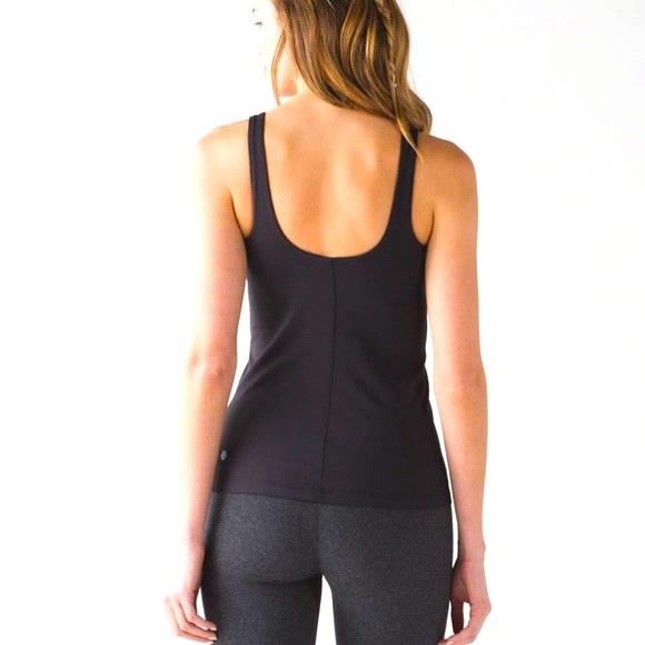 Lululemon Black Contour Tank Top Size 2 - Picture 2 of 15